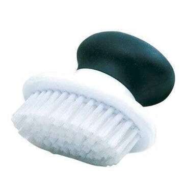 NORPRO Scrub Brush, 2.25", Black/White, Plastic/Nylon, Norpro 1084