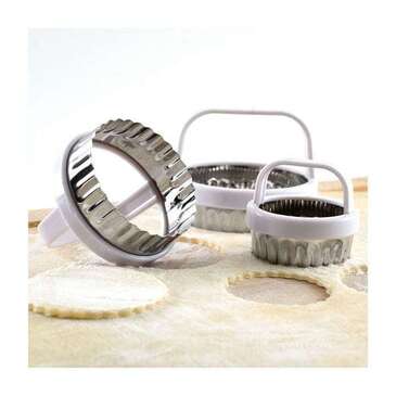 NORPRO Cookie/Biscuit Cutter, Scalloped Edge, Set Of 3, Norpro 3490