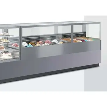 Oscartek ITALIA 2 ICRT1650 Display Case, Dipping, Gelato/Ice Cream