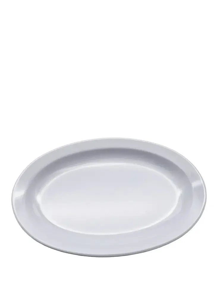 Admiral Craft Admiral Craft Oval Melamine Platter 15.5" x 11" White Extra Large Serving Platter