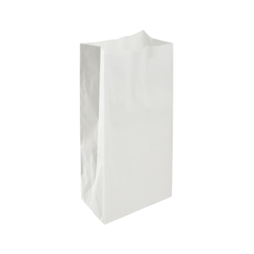 LOLLICUP Paper Bag, 6 Lb, White, (2,000/Case), Karat FP-SOS06W