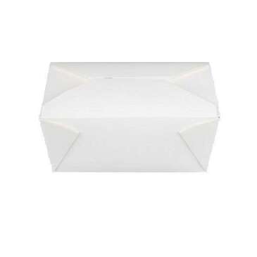 PAPERCRAFT, INC. Food Box, 7.75" x 5.5" x 2.5", White, Paper, Papercraft 26080042