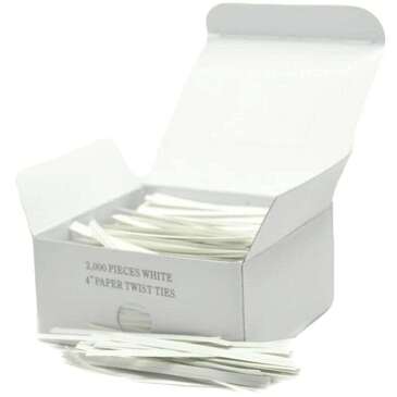 PAPERCRAFT, INC. Twist Ties, 4", White, Papercraft 349003915