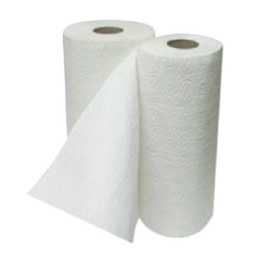 PAPERCRAFT, INC. Paper Towels, White, Paper, Household, 85 Sheets/Roll, 2-ply, Green Source 75009556
