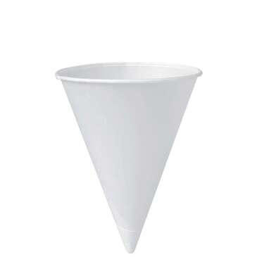 PAPERCRAFT, INC. Cone Cup, 6 oz, White, Paper, (5000/case) Solo 6RB