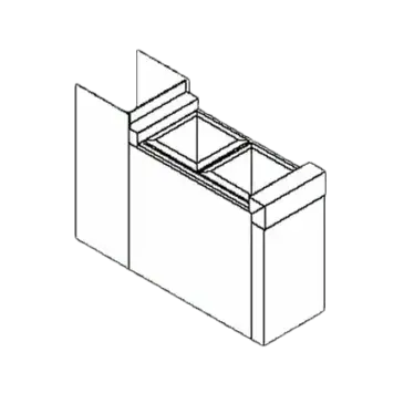 Perlick TS6CO2 Underbar Bottle Storage Bin