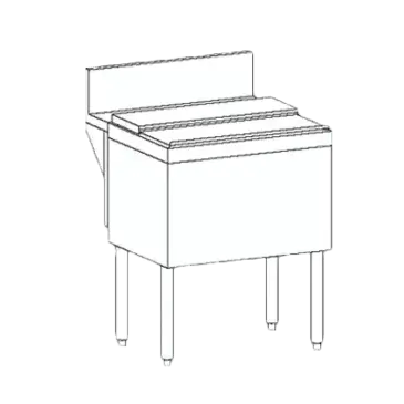 Perlick TSD18IC Underbar Ice Bin/Cocktail Unit