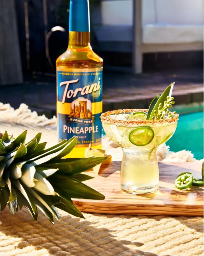Pineapple Syrup, 25.4 Oz, Sugar-Free, Torani 372916