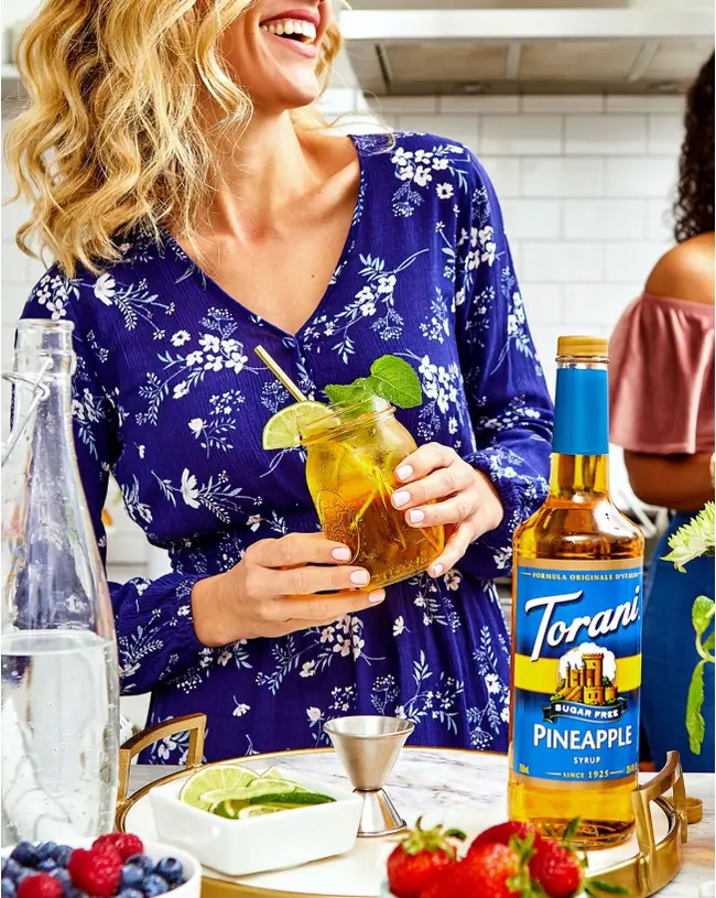 Pineapple Syrup, 25.4 Oz, Sugar-Free, Torani 372916