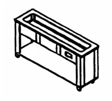 Piper 2-CISL Serving Counter, Cold Food