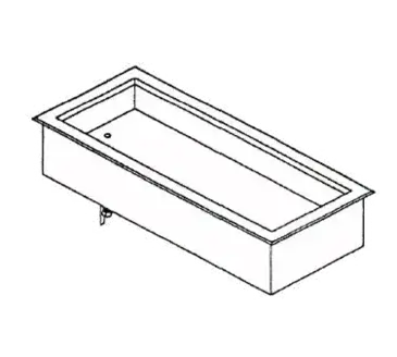Piper 3-CIDI Cold Food Well Unit, Drop-In, Ice-Cooled