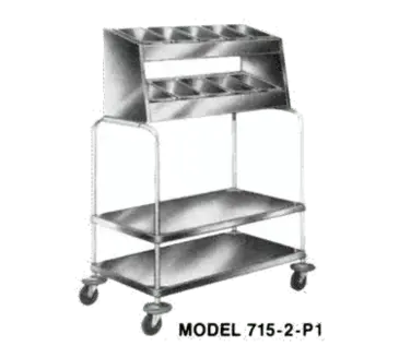 Piper 715-2-P10 Flatware & Tray Cart