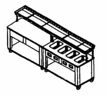 Piper ESC-46 Conveyor, Tray Make-Up