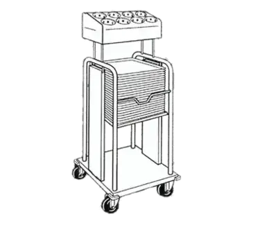 Piper PTS/1014MO Flatware & Tray Cart