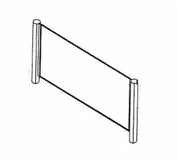 Piper SCPGC-32 Sneeze Guard, Stationary