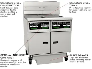 Pitco SE14RS-2FD Fryer, Electric, Multiple Battery