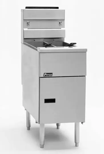 Pitco SE14T Fryer, Electric, Floor Model, Split Pot