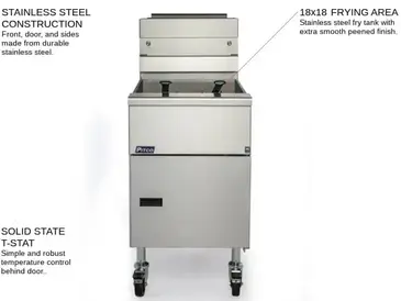 Pitco SE18RS-6FD Fryer, Electric, Multiple Battery