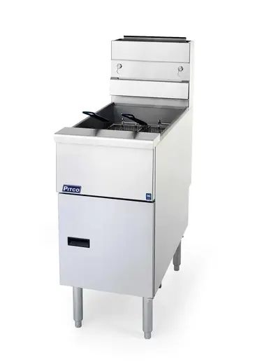 Pitco SG14-S Fryer, Gas, Floor Model, Full Pot