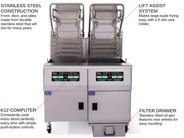 Pitco SGLVRF-2/FD Fryer, Gas, Multiple Battery