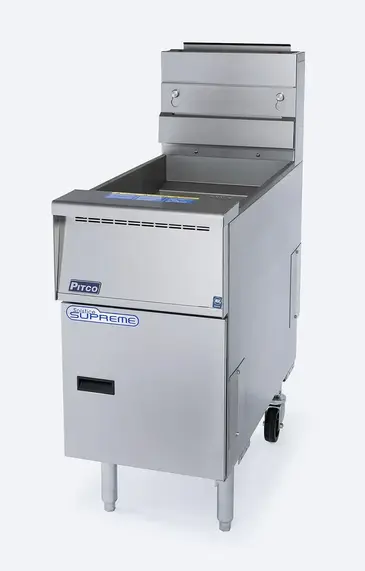 Pitco SSH55-1FD Fryer, Gas, Floor Model, Full Pot