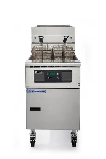 Pitco SSH75-1FD Fryer, Gas, Floor Model, Full Pot