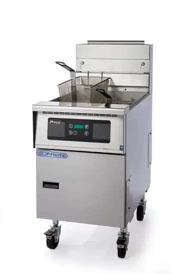 Pitco SSH75 Fryer, Gas, Floor Model, Full Pot