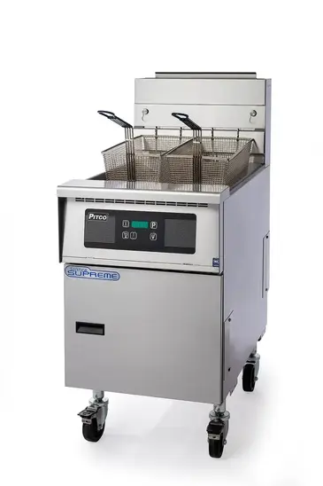 Pitco SSH75 Fryer, Gas, Floor Model, Full Pot