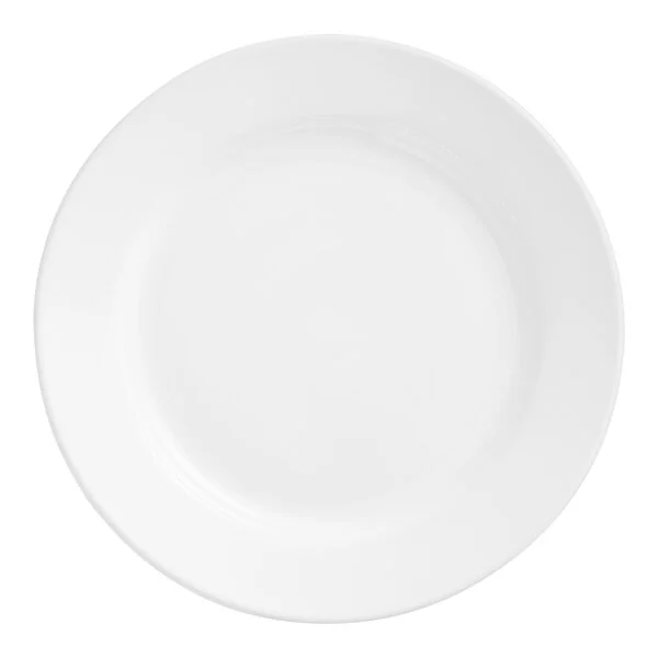 Arvesta Plate, 10 1/2", Rolled Edge, American White