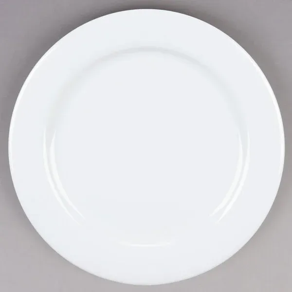 Arvesta Plate 10.5 X 1.25 Alaska White Rolled Edge