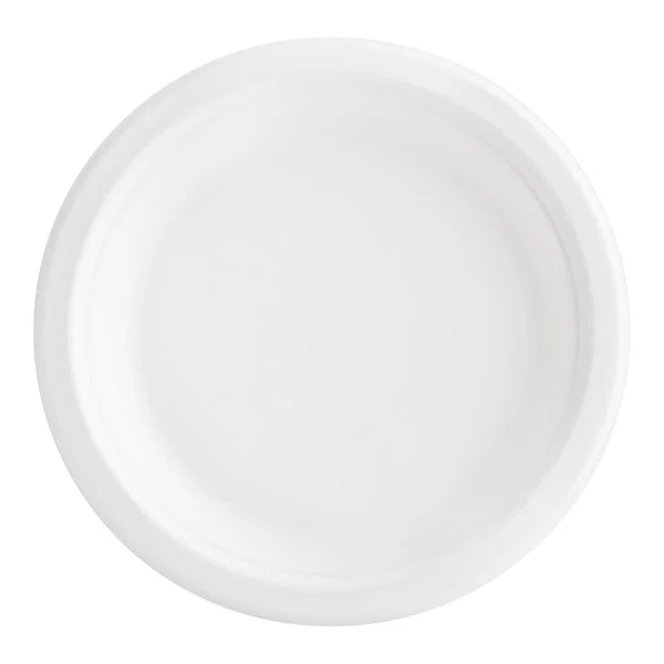 Arvesta Plate, 6", White, Bagasse, Round, Compostable (1000/Case)