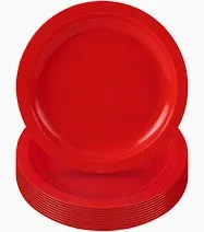Ardous Trading Ardous Trading PLATE DISPOSABLE PLASTIC 10IN RED 100CT