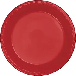 Ardous Trading Ardous Trading PLATE DISPOSABLE PLASTIC 9IN RED 100CT