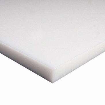 POLYMERSHAPES LLC Cutting Board, 1/2", White, Plastic, Custom, Sold by the Sq Foot, Sabic Polymer 1/2-SQFT