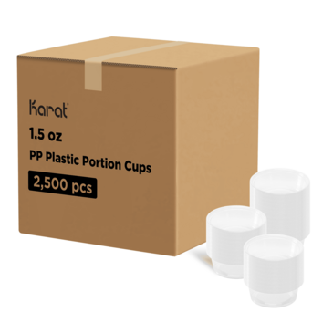 Portion Cup, 1.5 oz, Translucent, Polyproylene, (2500/Case), Karat FP-P150-PP