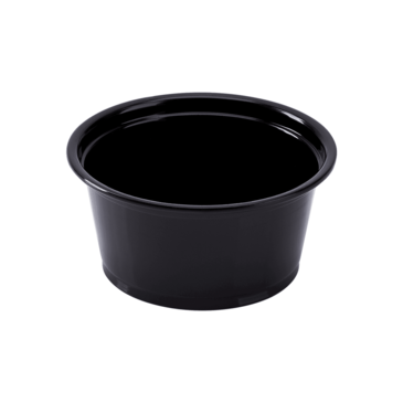 Portion Cup, 2 oz, Black, Polypropylene, (2500/Case), Karat FP-P200-PPB