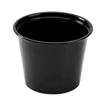 Portion Cup, 5.5 oz, Black, Plastic, Tall, Karat FP-P550-PPB