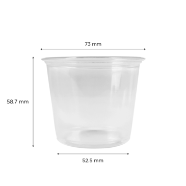 Portion Cup, 5.5 oz, Translucent, Polypropylene, (2500/Case), Karat FP-P550-PP