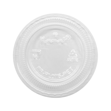 Karat Portion Cup Lid, 0.75 oz, Clear, Plastic, Karat FP-PL075-PET