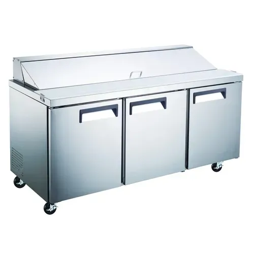 Falcon Prep Table, 72", 3 Door, Stainless Steel, Falcon AST-72
