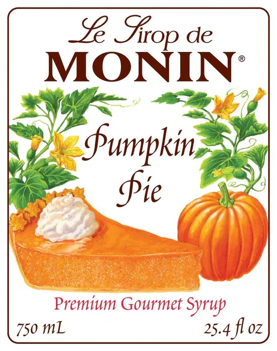Pumpkin Pie Syrup, 750 mL, Monin M-AR241A