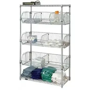 Quantum Food Service 2436BC6C Shelving Unit, Basket