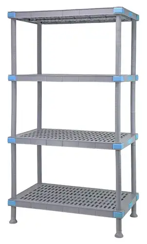 Quantum Food Service QP185486VS-4 Shelving Unit, All Plastic