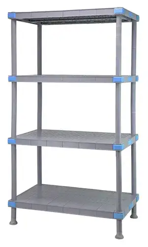 Quantum Food Service QP213674SS-4 Shelving Unit, All Plastic