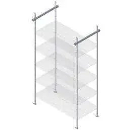 Quantum Food Service TTK-C18BK Track Shelving System