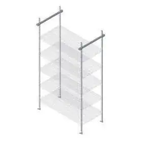 Quantum Food Service TTK-C18P Track Shelving System