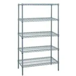 Quantum Food Service WR86-1824GY-5 Shelving Unit, Wire