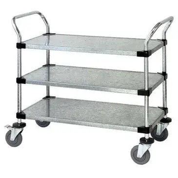 Quantum Food Service WRSC-2448-3SS Cart, Bussing Utility Transport, Metal