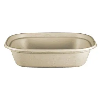 Amana Rectangular Bowl 32 Oz Bagasse, Sugar Cane, 300 Pack, 6/50/300