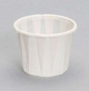 RJ Schinner Portion Cup, 1 oz, White, Paper, (5,000/Case) Genpak F100